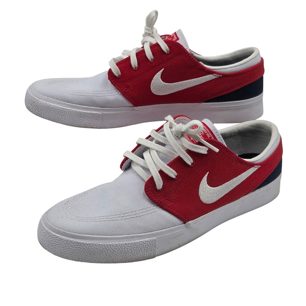 Nike SB Zoom Stefan Janoski Canvas RM Shoes Mens 8 Red White AR7718-105